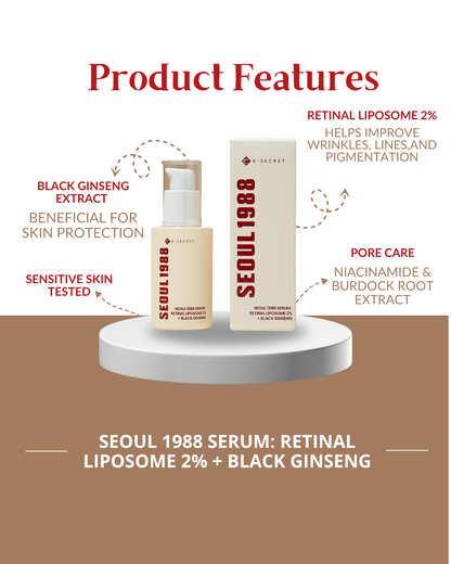 KSECRET - SEOUL 1988 Serum: Retinal Liopsome 2% + Ginseng